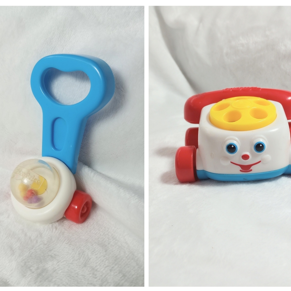 Vintage Fisher Price Miniatures Phone Corn Popper 1996 McDonald's Happy Meal Toy